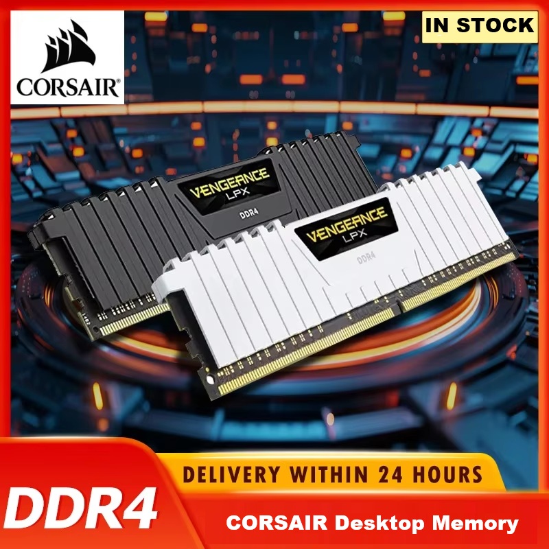 Corsair Ram Vengeance 16Gb - ذاكرة كورسير DDR4 للكمبيوتر المكتبي، فينجنس