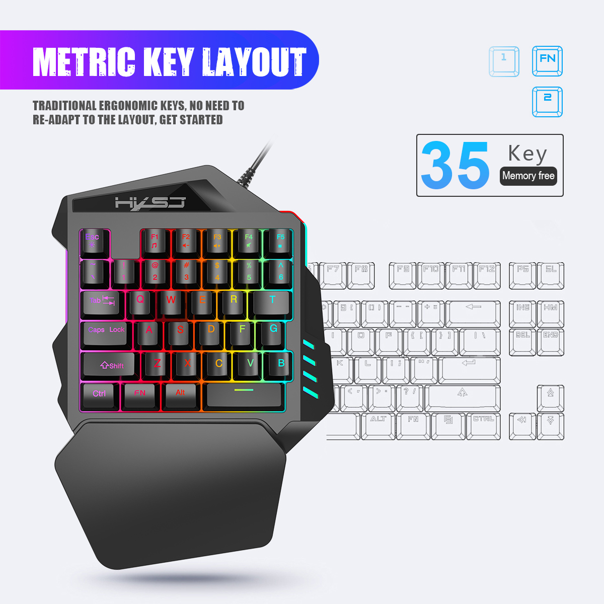 أفضل بيع 35 مفتاحًا غشاء الفيل - مراجعة Gaming Keyboard Best وسعره